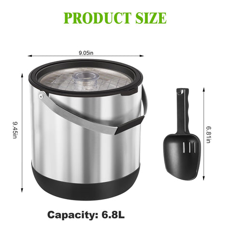 FiveHome bottom non-slip design keeps bucket steady
