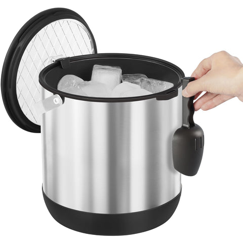 FiveHome scoop clips to the bucket rim for quick serving
