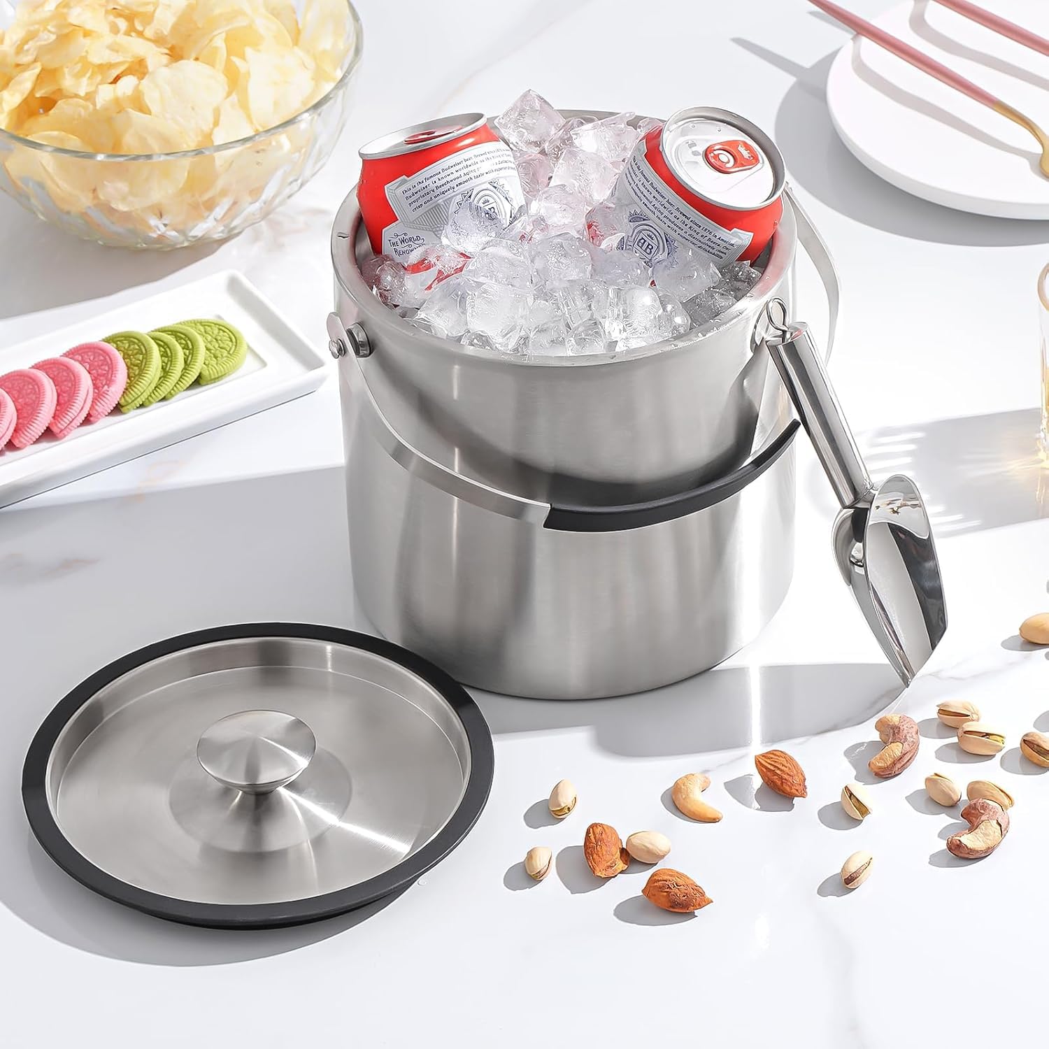 FiveHome party-ready ice bucket set ideal for gatherings and bars.