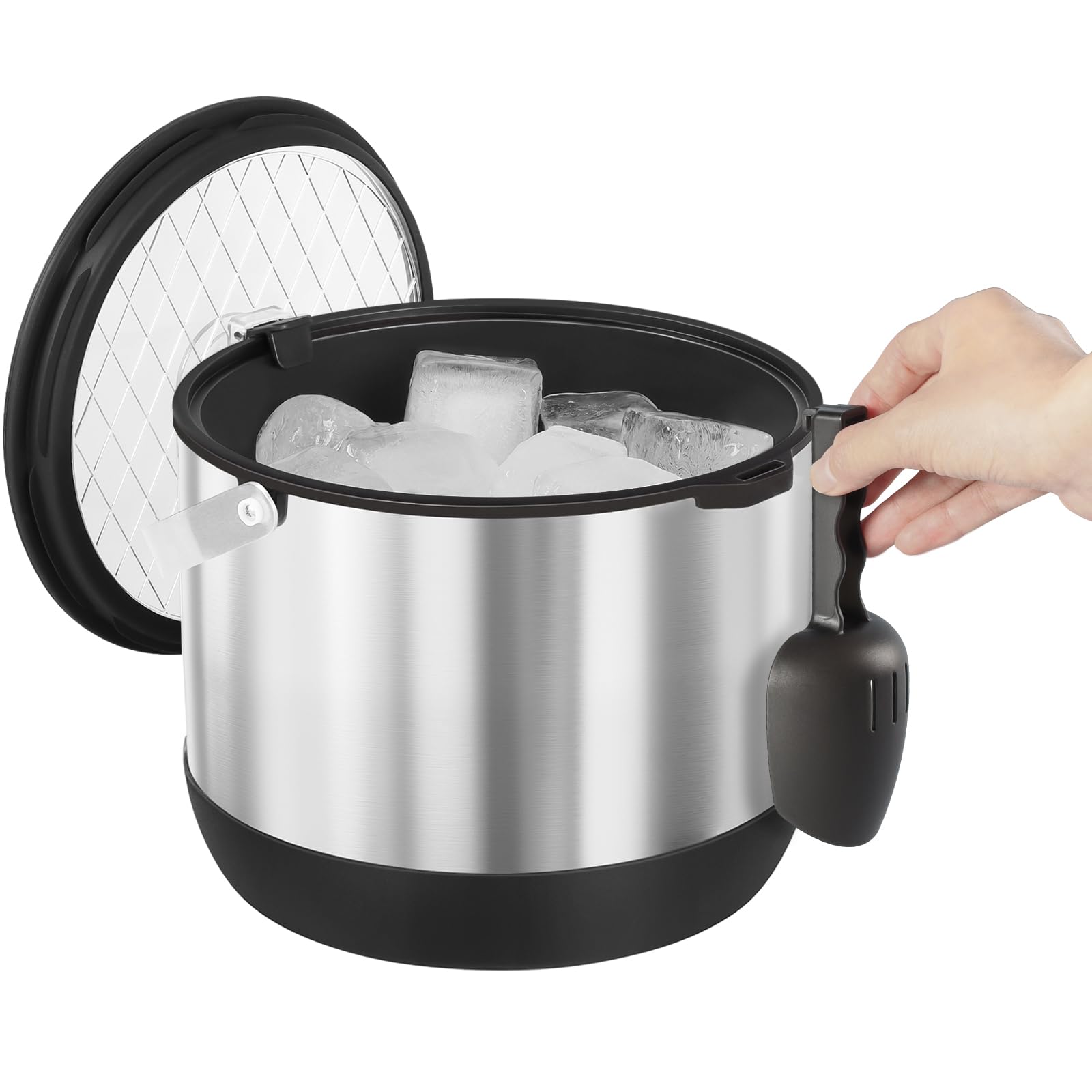 FiveHome silicone handles provide a non-slip grip for easy transport.