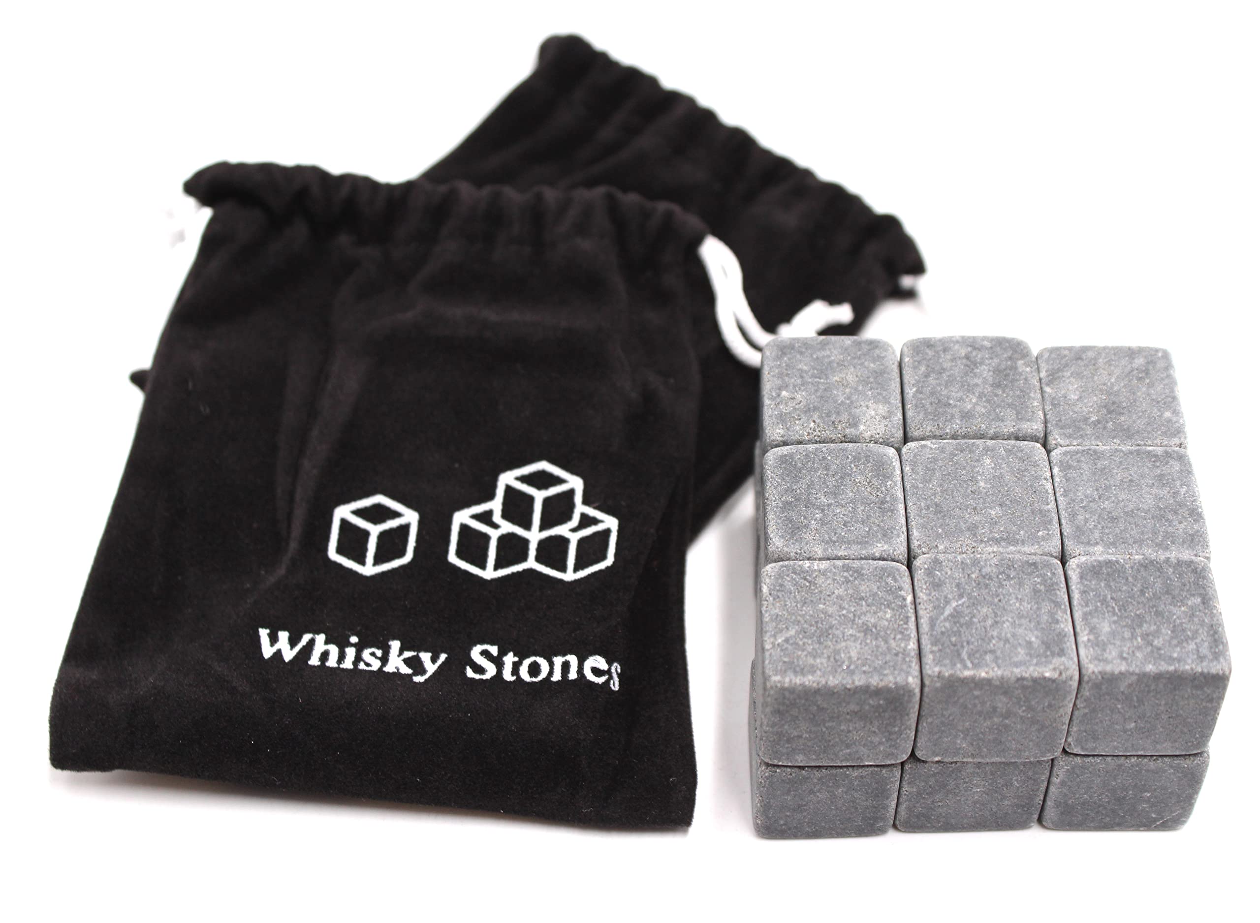 FIVOENDAR soapstone chilling rocks for whiskey preserving flavor without dilution