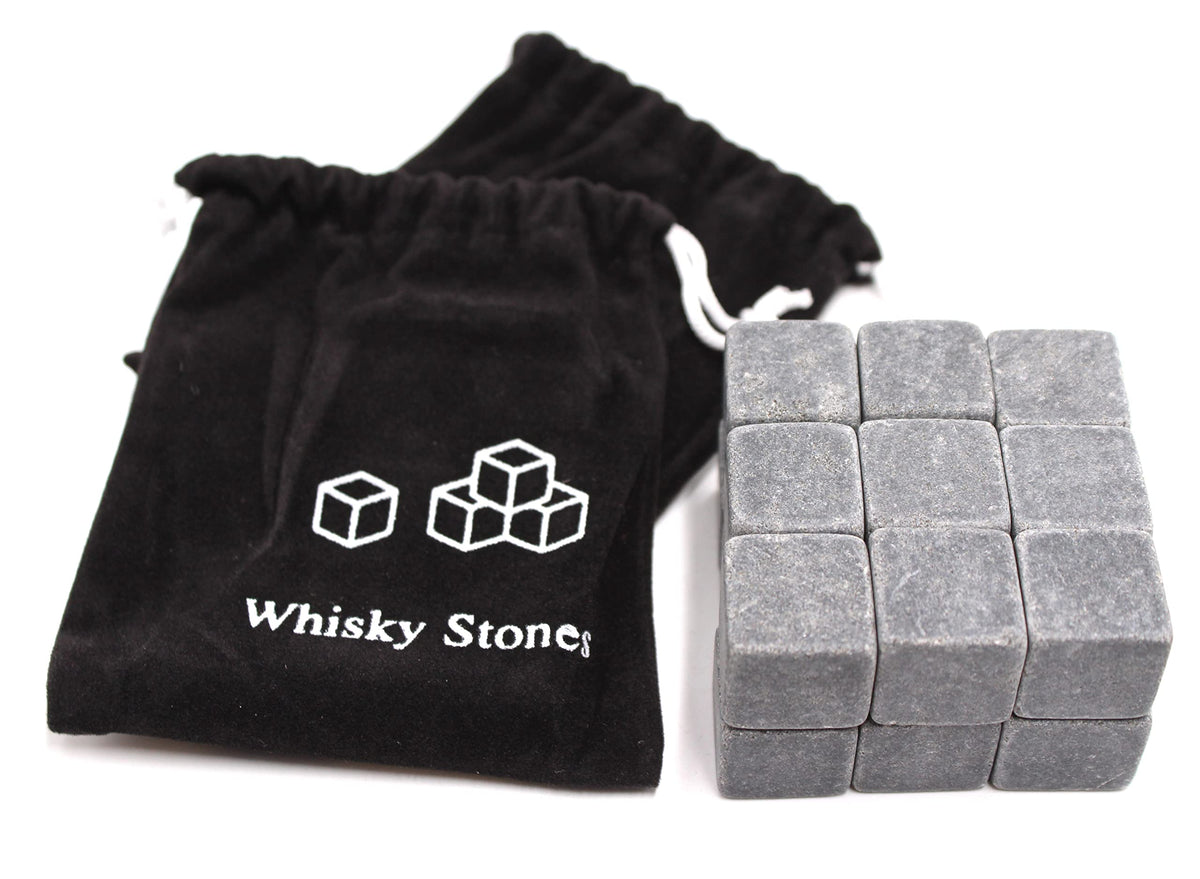 FIVOENDAR soapstone chilling rocks for whiskey preserving flavor without dilution