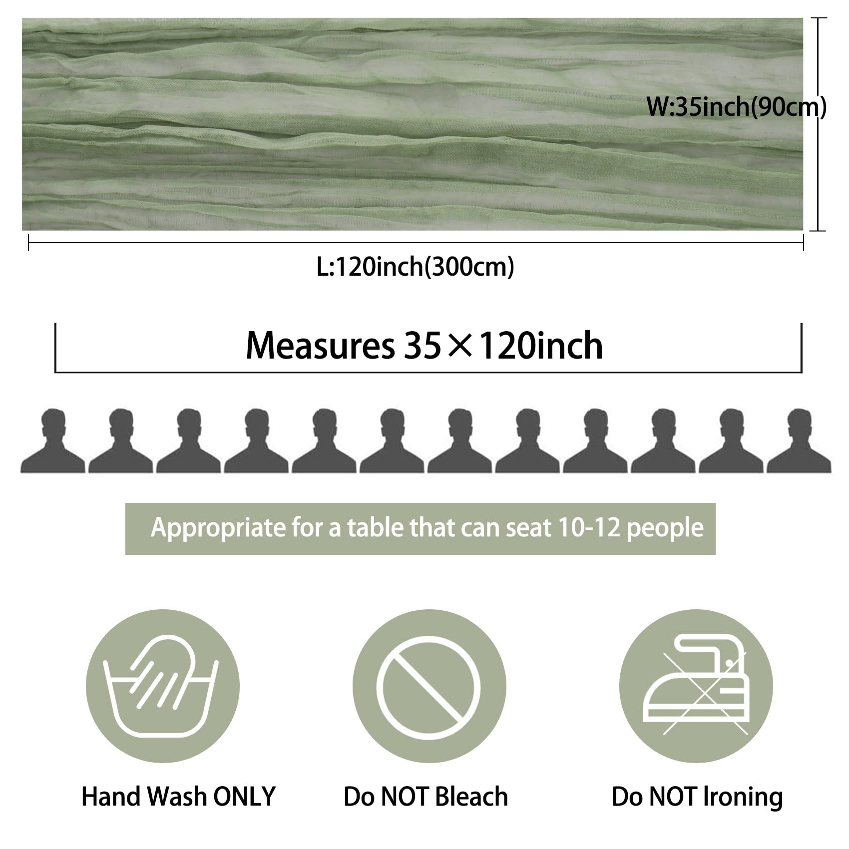 Fivenl boho gauze table runner enhances wedding decor with airy elegance