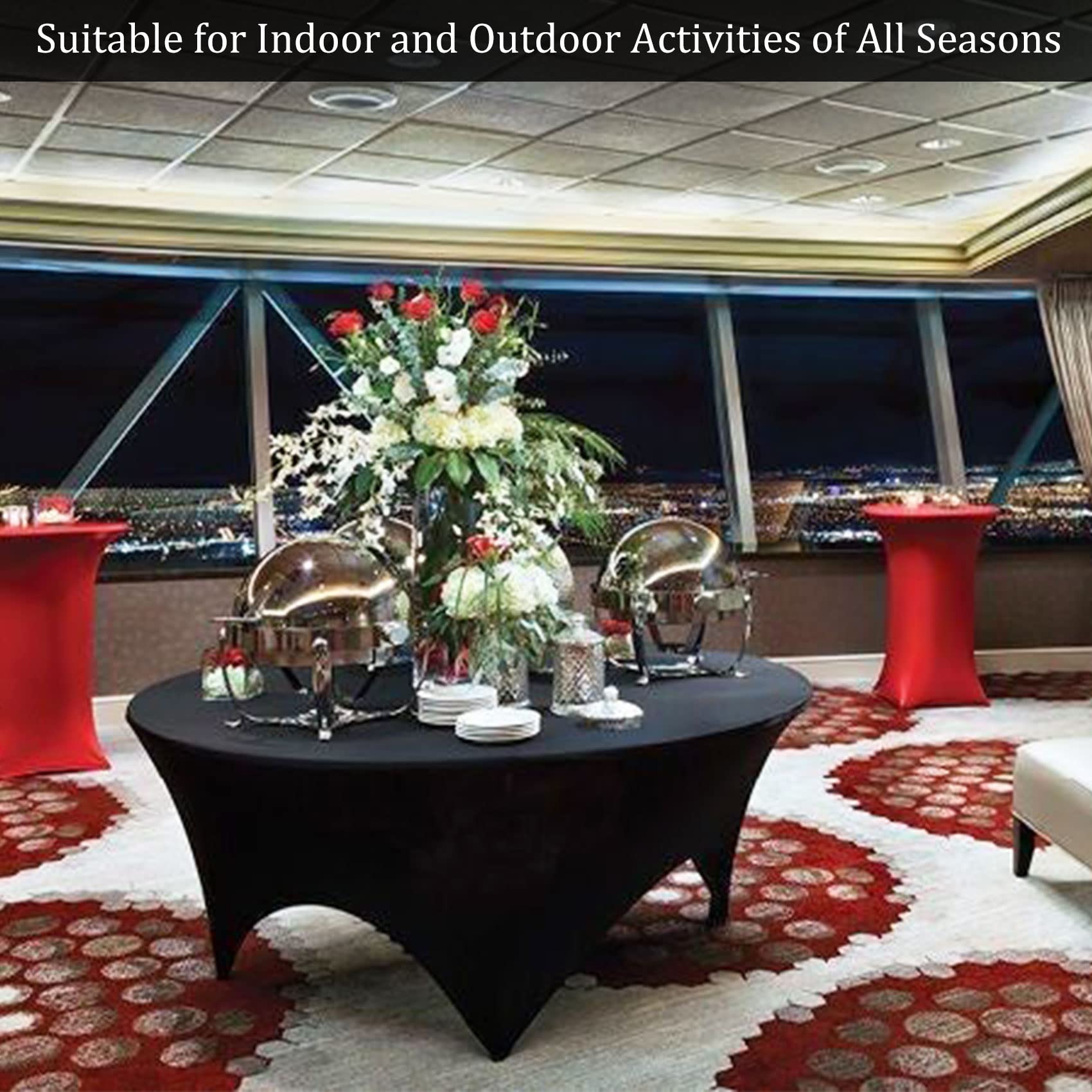 Fivenl fits 60-inch diameter tables securely for professional setups