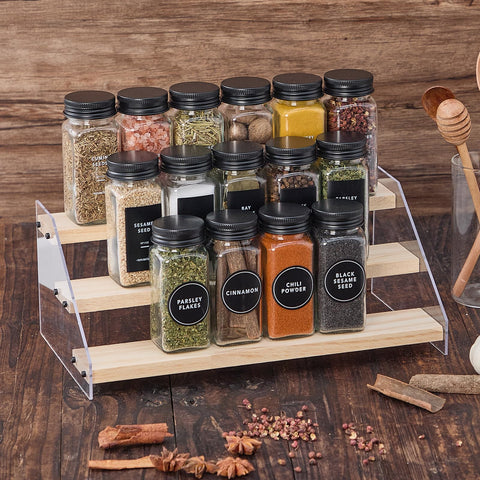 Fiwence airtight metal caps keep spices fresh longer.
