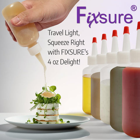 FIXSURE precise dispensing enables tidy application of sauces and syrups.