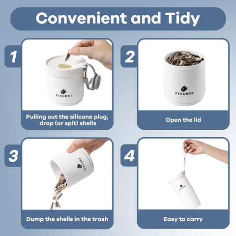 FIYEMNI sunflower seed cup at baseball games keeps shells contained
