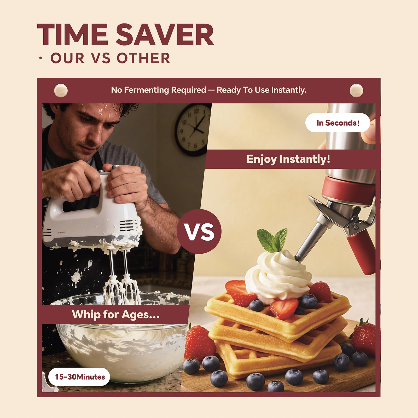 Fizzhome cake decorating uses whipped cream for latte art and garnishes.