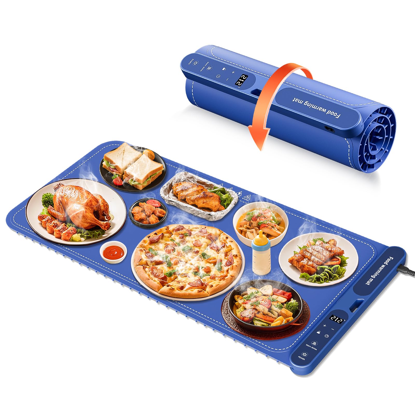 FJAU warming mat 32x15 surface coverage for spacious buffet setups.