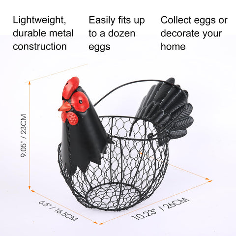 FJAXLJGYP metal wire egg holder top view highlighting capacity