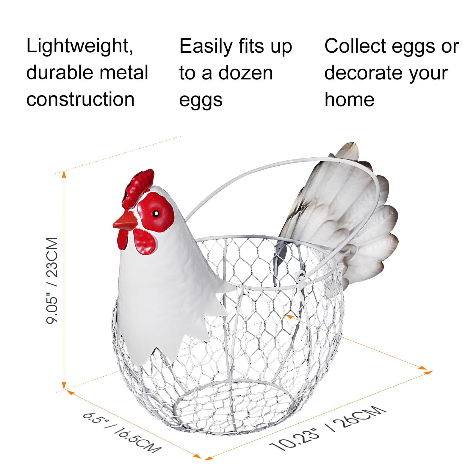 FJAXLJGYP chicken-shaped basket stores eggs, fruits, or small items stylishly