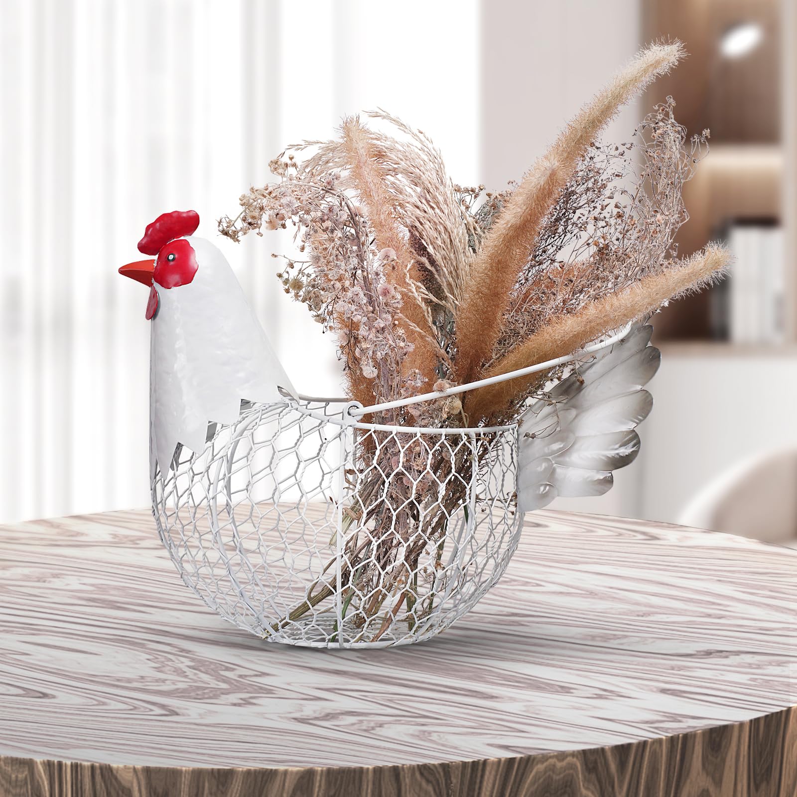 FJAXLJGYP farmhouse storage basket doubles as mail or seasonal decor