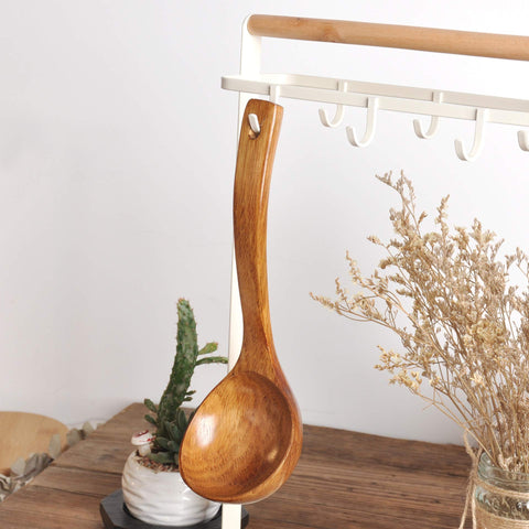 FJNATINH handmade kitchen ladle with comfortable grip for easy stirring
