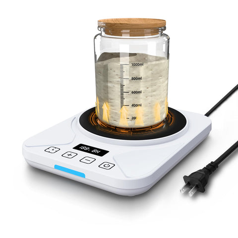 FJR sourdough starter warmer mat front view with compact countertop design.