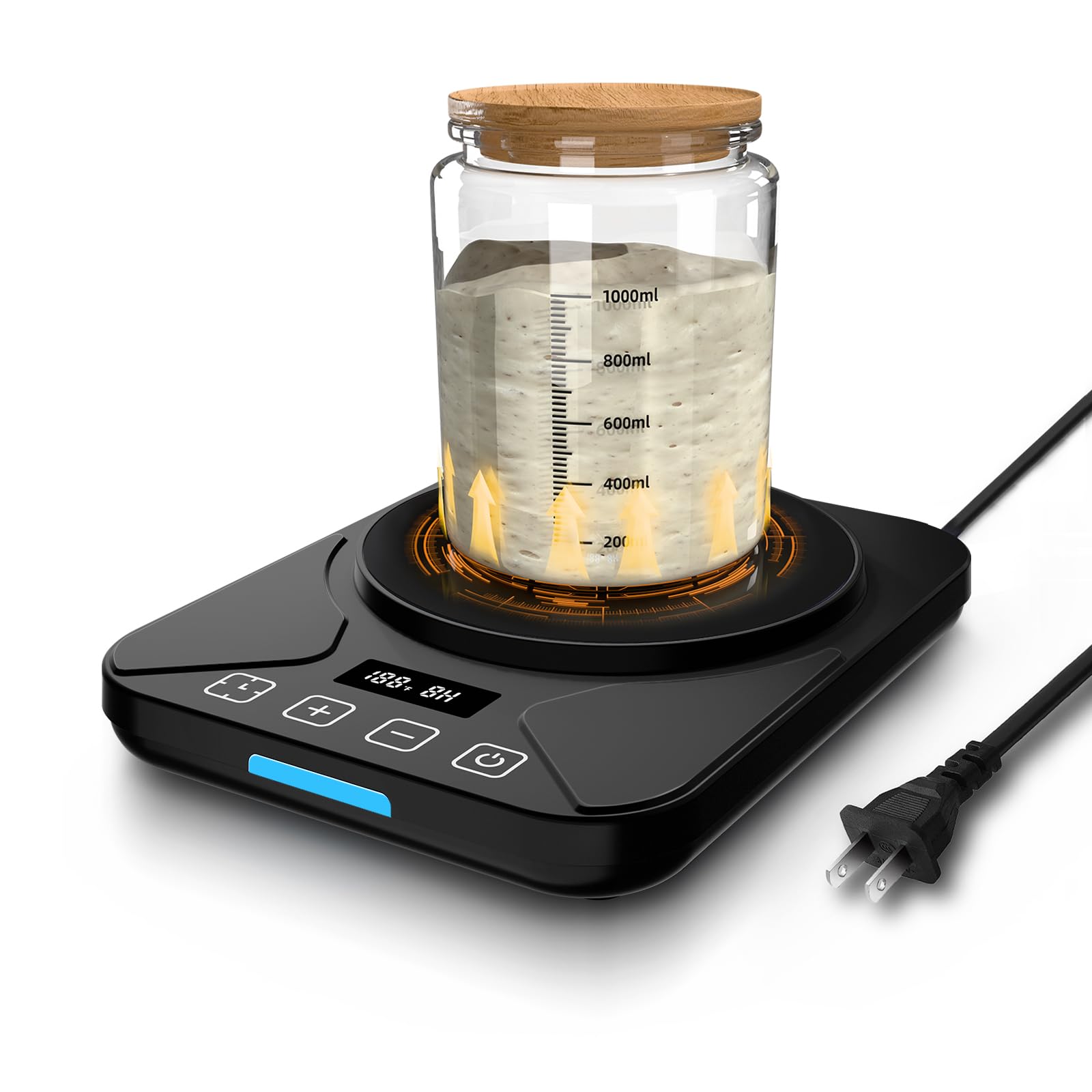 FJR Sourdough Warmer Mat with 24h timer for steady fermentation warmth.