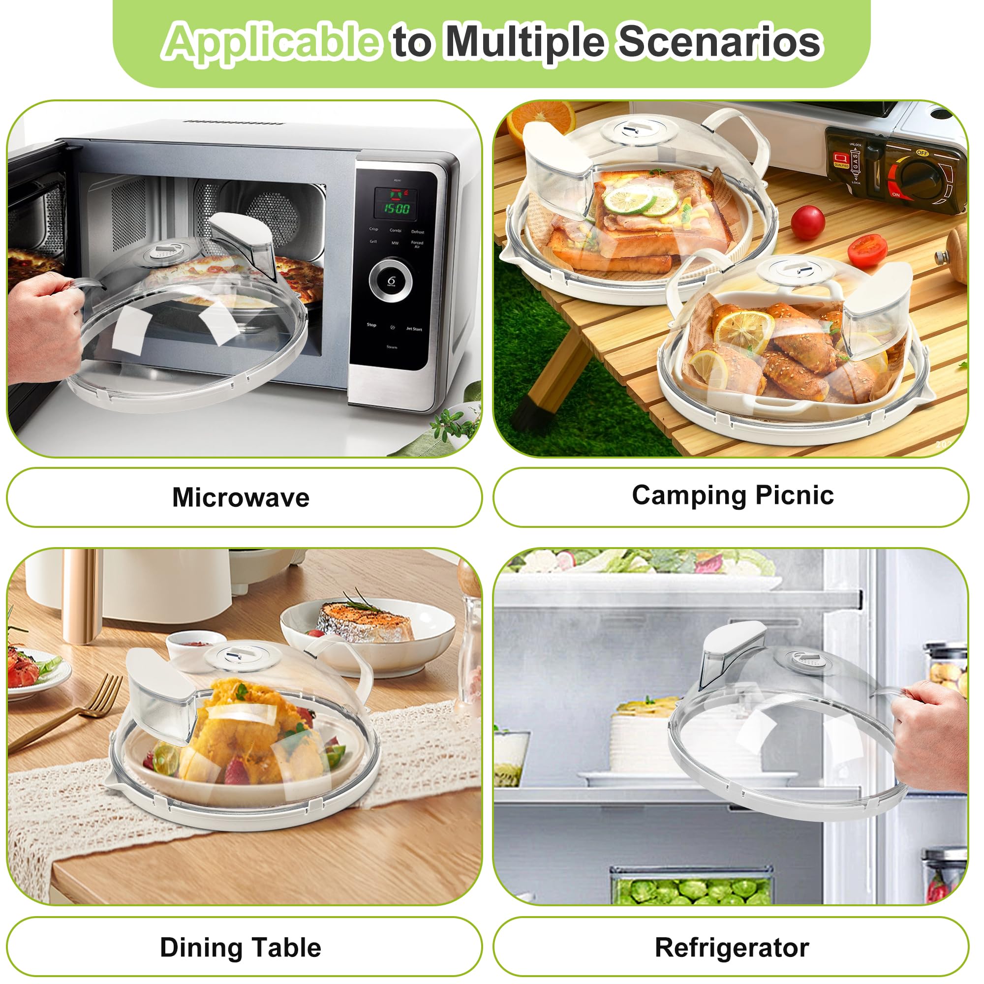 Fkprorjv drainage groove keeps the microwave dry after steaming