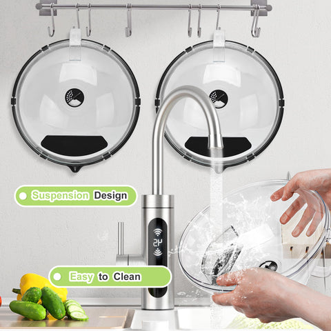 Fkprorjv clear design lets you monitor food during heating