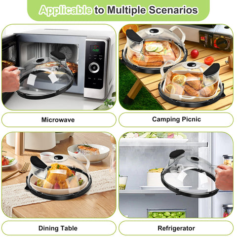 Fkprorjv microwave lid supports refrigeration use to retain freshness