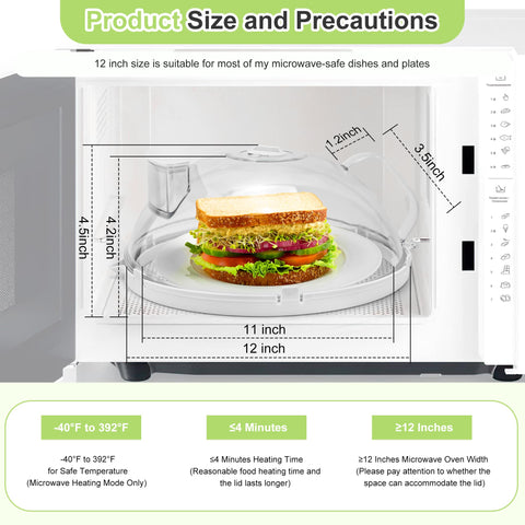 Fkprorjv polycarbonate lid is food-grade and microwave safe