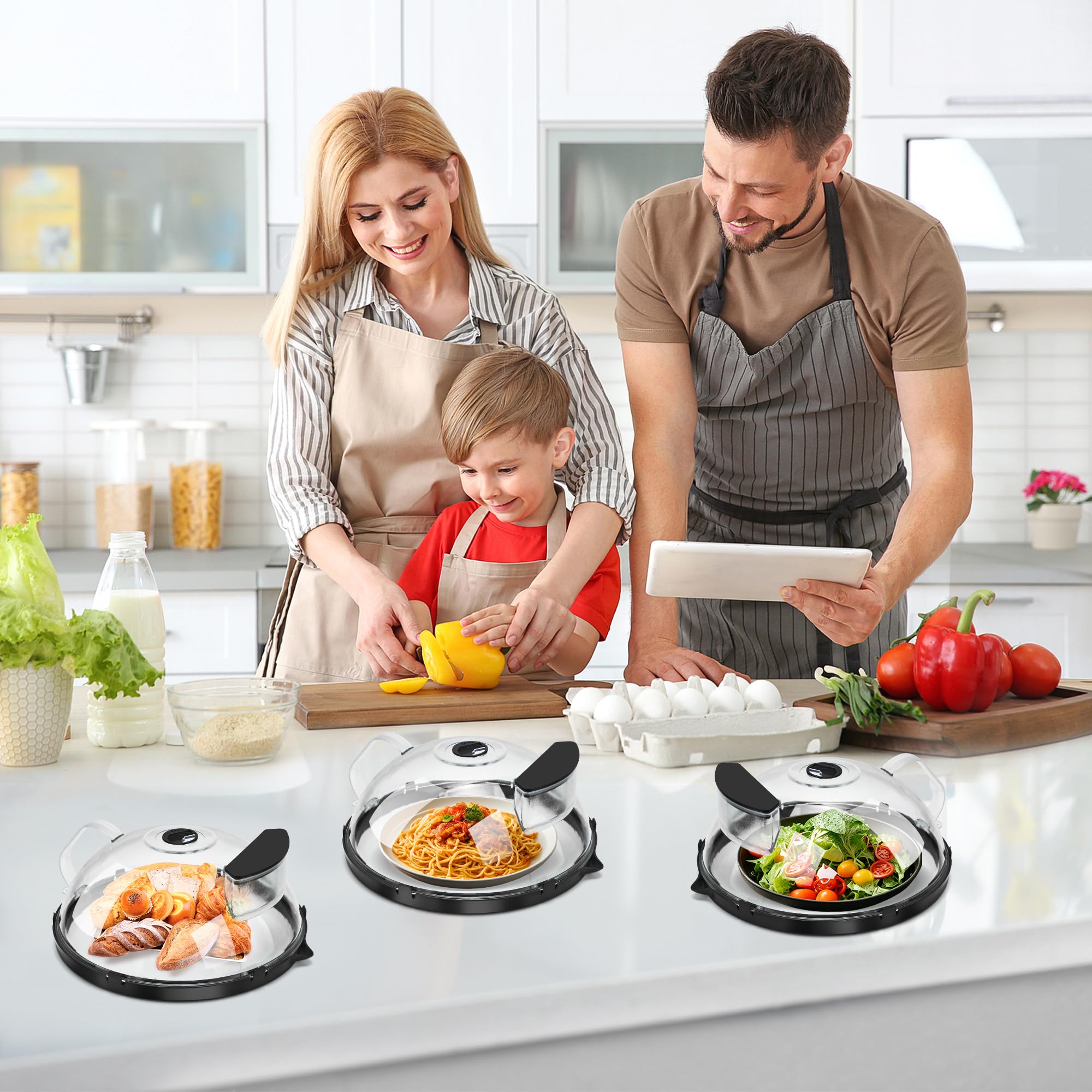 Fkprorjv splatter guard for clean reheating and mess-free microwaving