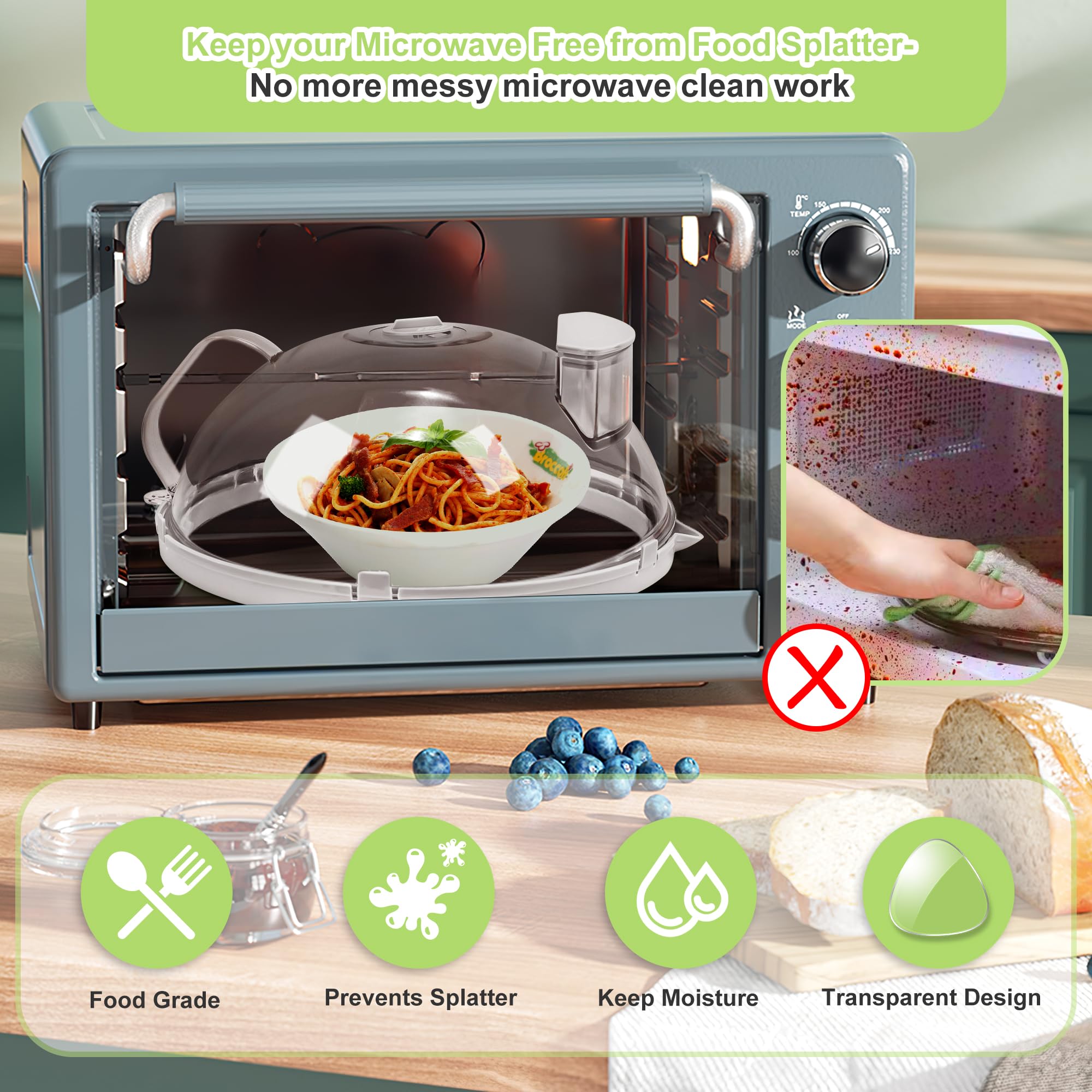 Fkprorjv water steamer system releasing gentle steam for even reheating