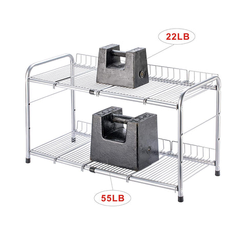 FlagShip height-adjustable rack with a convenient handle for easy moving when loaded.