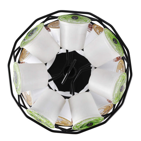 FlagShip K Cup Carousel assembly image shows tool-free setup for effortless installation.