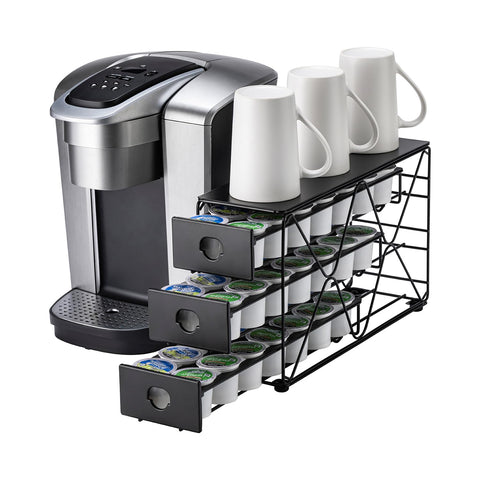 FlagShip K Cup Holder 3 Tier top view shows space-saving pod organization.