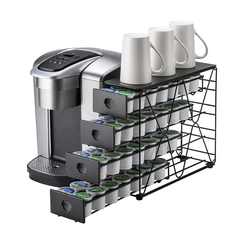 FlagShip K Cup Holder front view shows tiered storage for Keurig pods