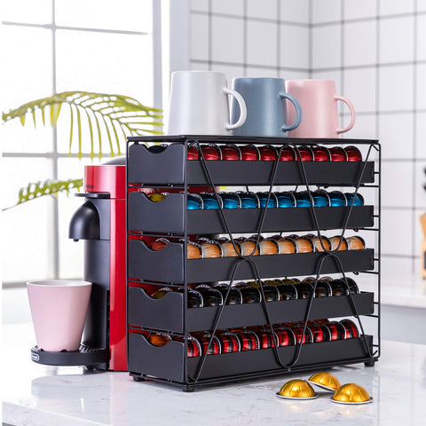 FlagShip flavor labels on the pod drawer aid quick flavor identification