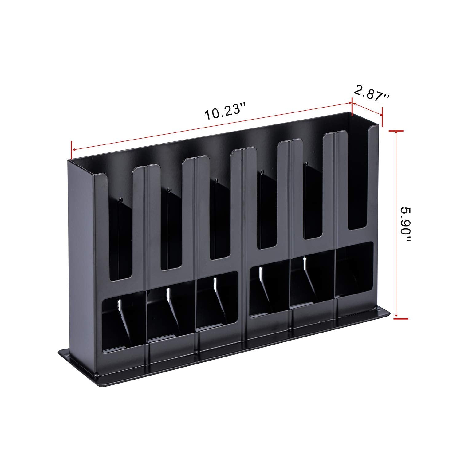 FlagShip six-slot rack holds up to 60 capsules in a compact footprint.