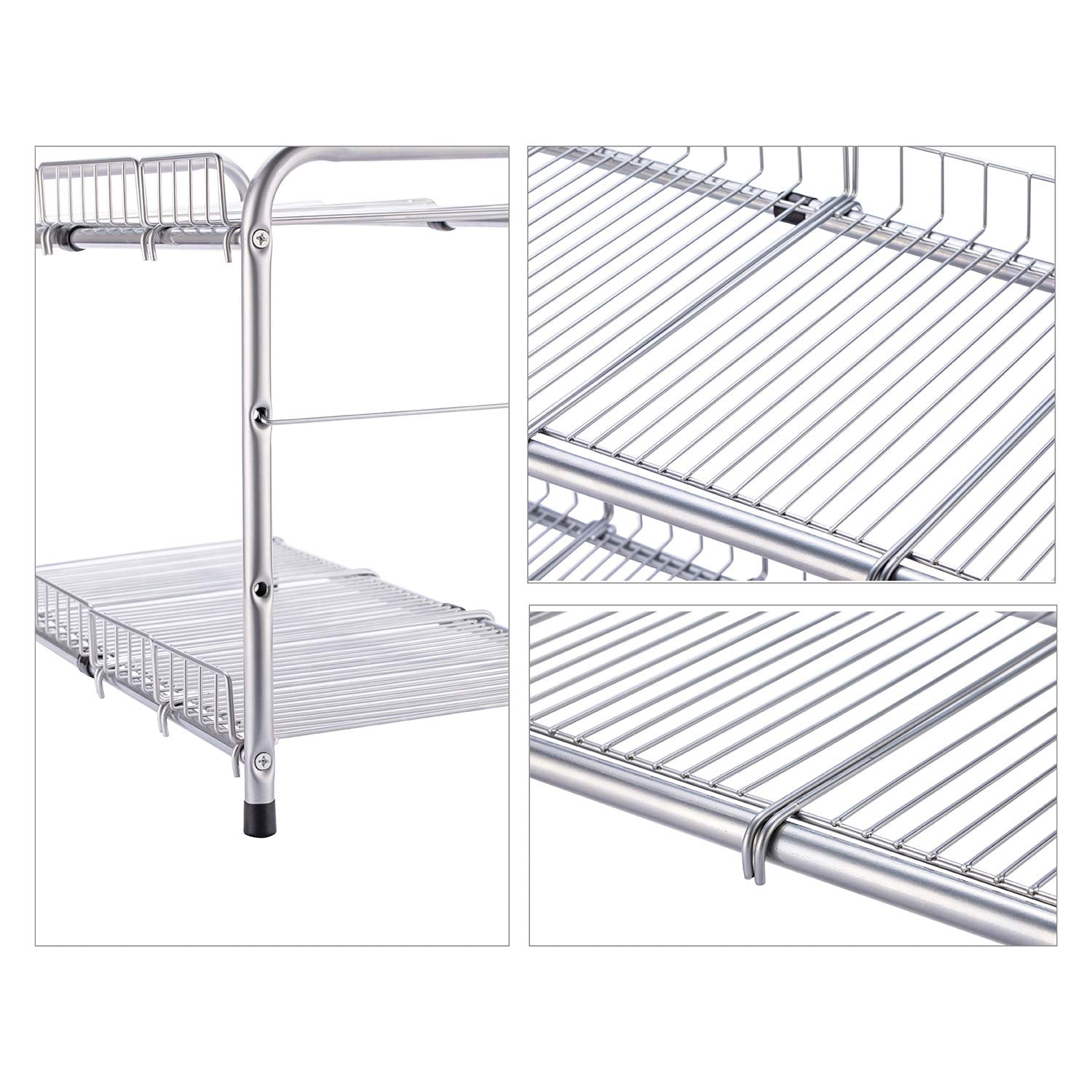 FlagShip silver-coated metal frame emphasizing anti-rust durability under cabinets.