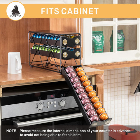 FlagShip vertical organization keeps pods orderly with a clean, tidy look.