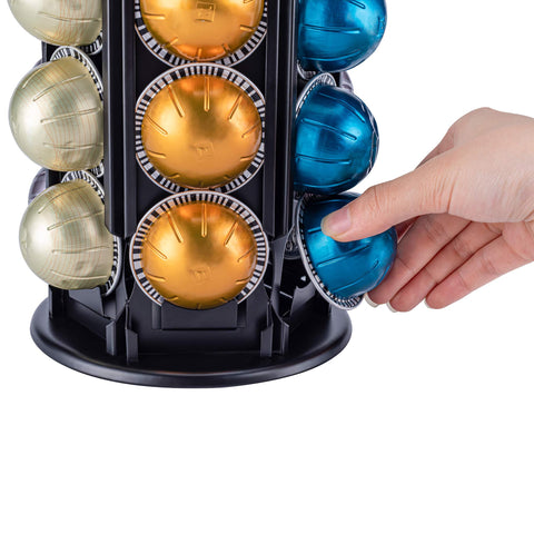 FlagShip Vertuo Pod Carousel 360-degree rotation enables quick pod access from all sides.