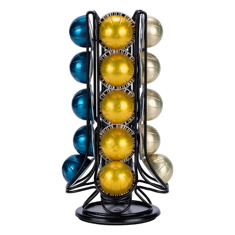 FlagShip Vertuo Pod Holder compact design saves counter space.