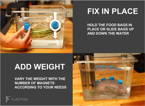 FlagTION sous vide accessory kit, versatile for various kitchen gadgets