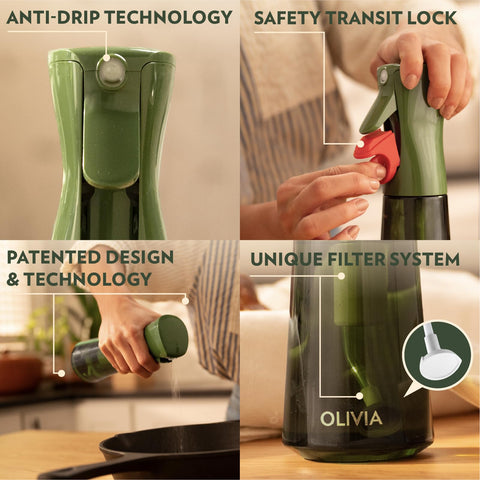 FLAIROSOL Olivia easy-grip trigger handle enables effortless spray control