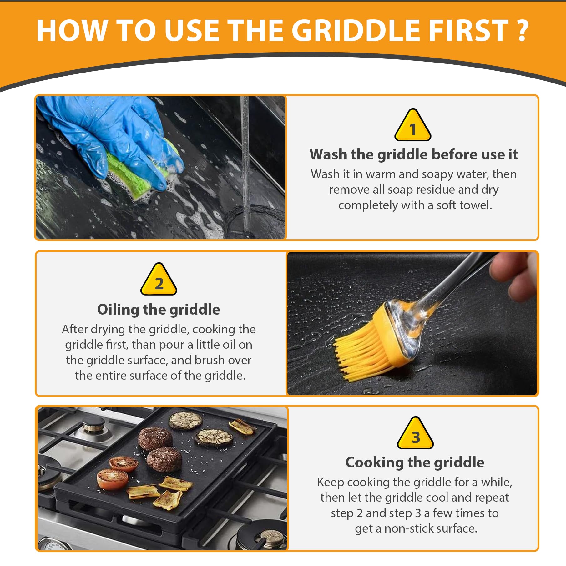FlameDuty 19.5x9.5 griddle fits GE stove tops.