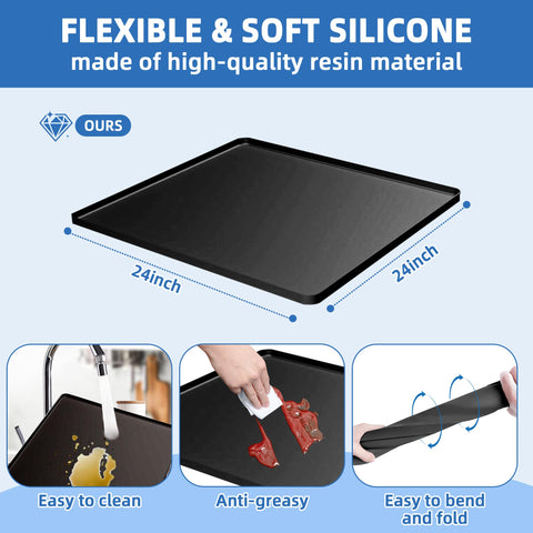 Flamiracle dorm fridge stand with four feet offers stable support.