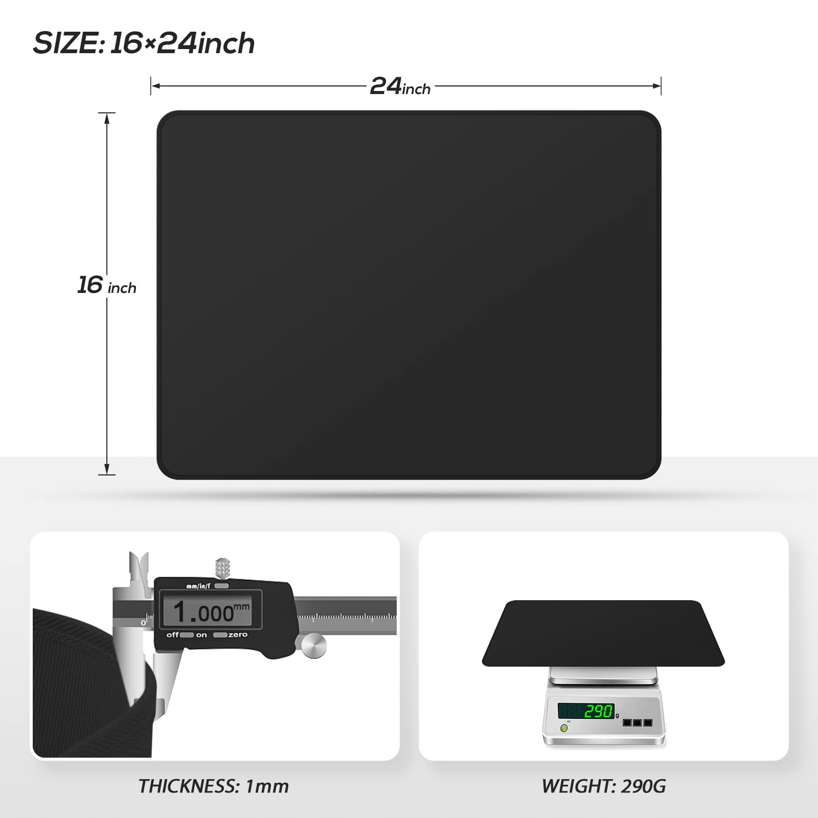 FLASLD non-stick mat during washing to emphasize easy cleaning