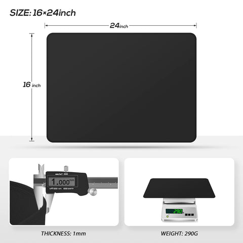 FLASLD non-stick mat during washing to emphasize easy cleaning
