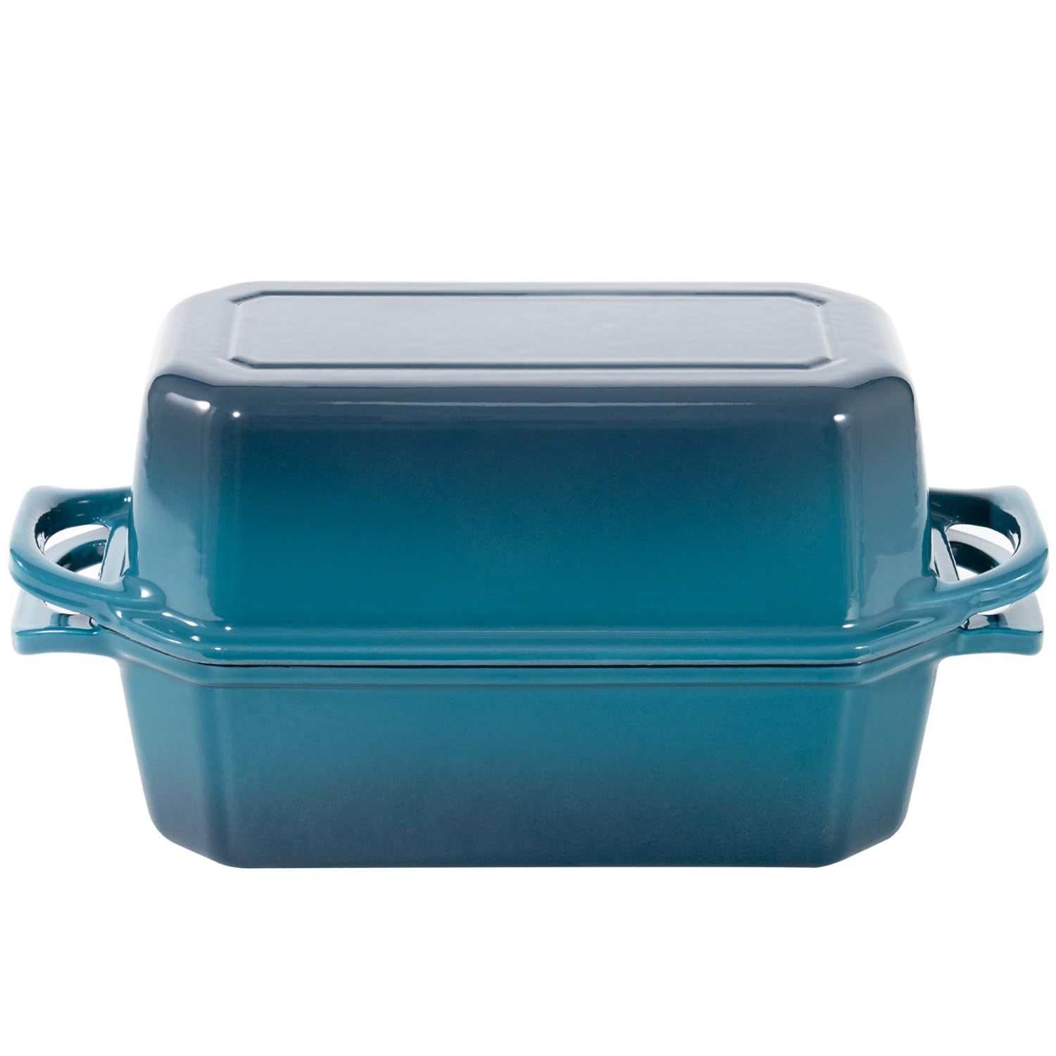Flavehc loaf pan lid used as second pan for two loaves.