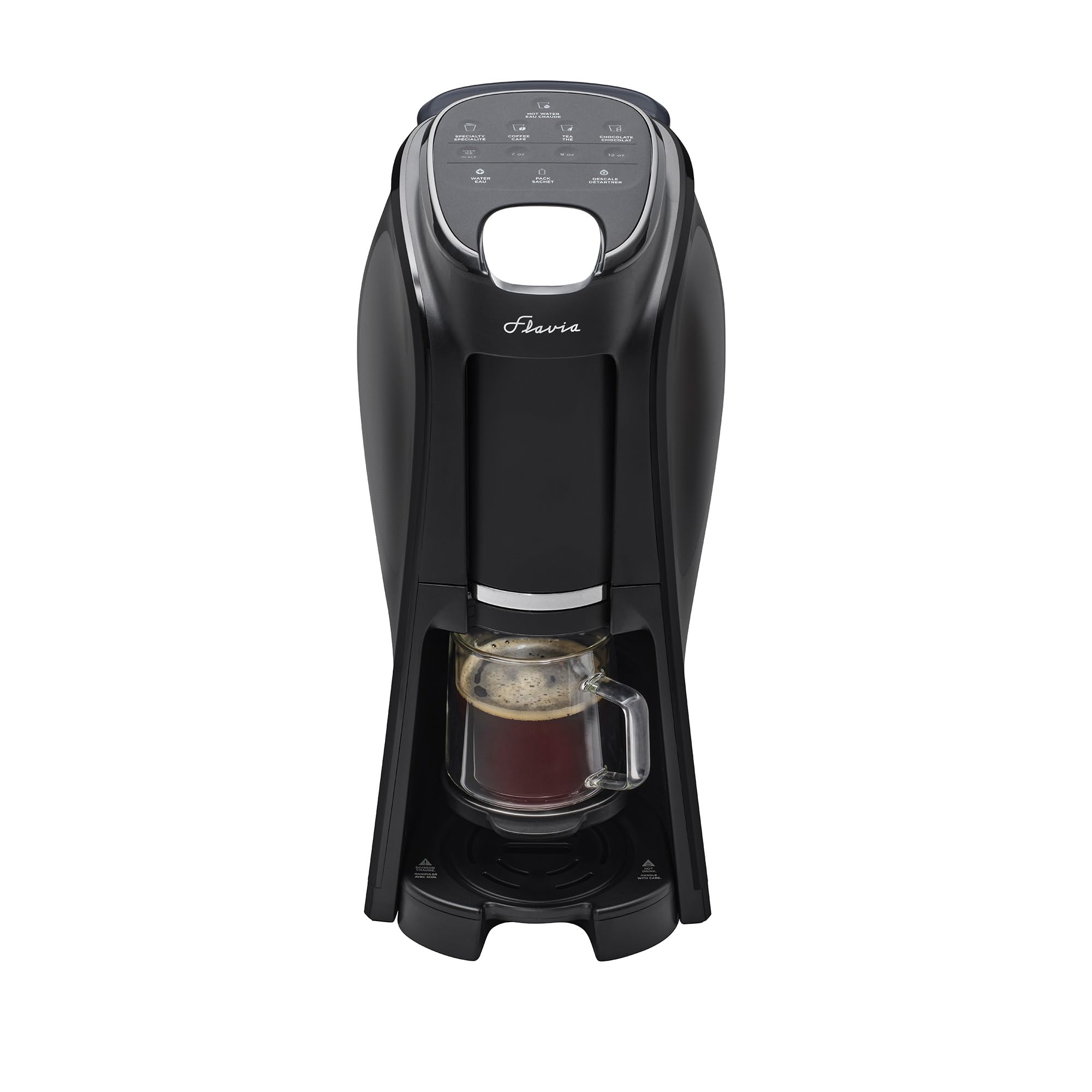 Flavia Aroma Brewer front view showing compact design ideal for small spaces