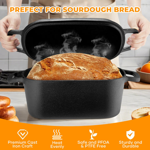 Flavorix induction-compatible Dutch Oven ready for modern cooktops