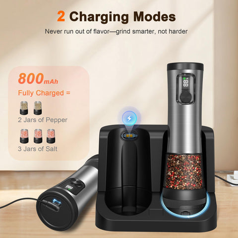 Flelano USB-C charging base keeps grinders powered on the go