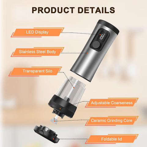 Flelano bottle with clear view for monitoring spice levels