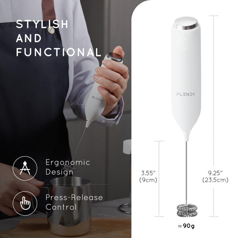 Flendy compact electric mixer ideal for coffee and matcha at home