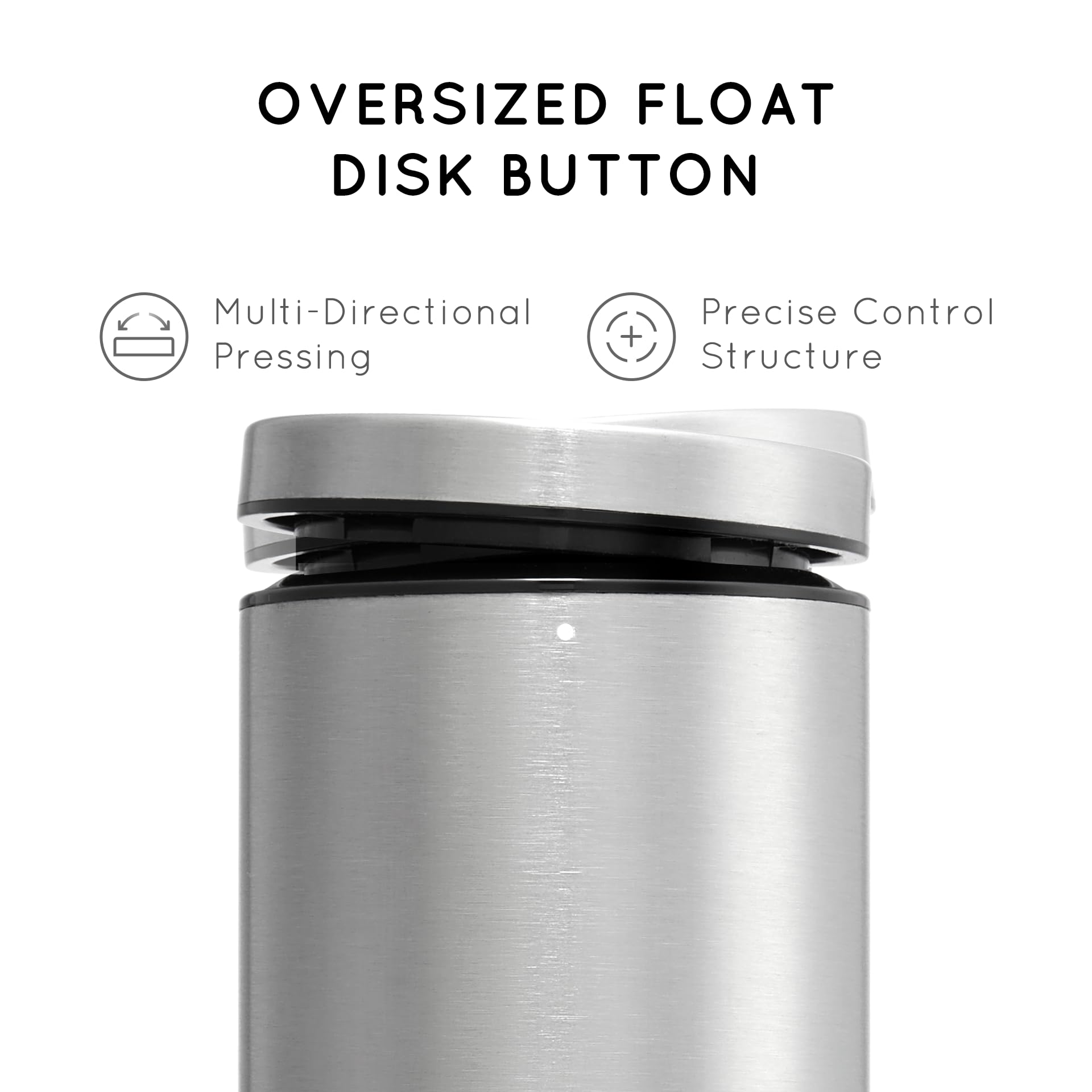 Flendy grinder with built-in LED light illuminating spices during cooking.