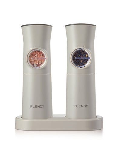 Flendy gravity base charging with dual dock, ready for on-the-go seasoning.