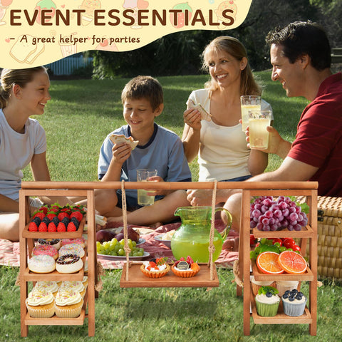 Flenpptly party dessert table display stand adds stylish height to events.
